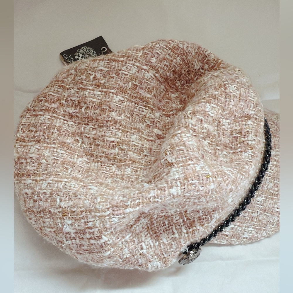 Vince Camuto Chain Strap Conducter Cap in Pale Pink - Picture 5 of 7